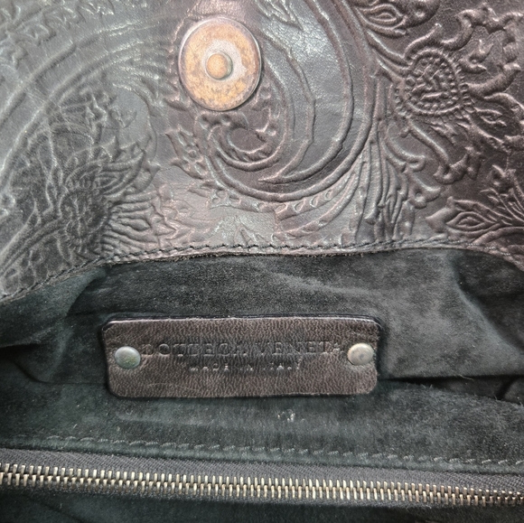 Bottega Veneta Woven Embossed Leather Dark Brown Tote Bag - Picture 14 of 15